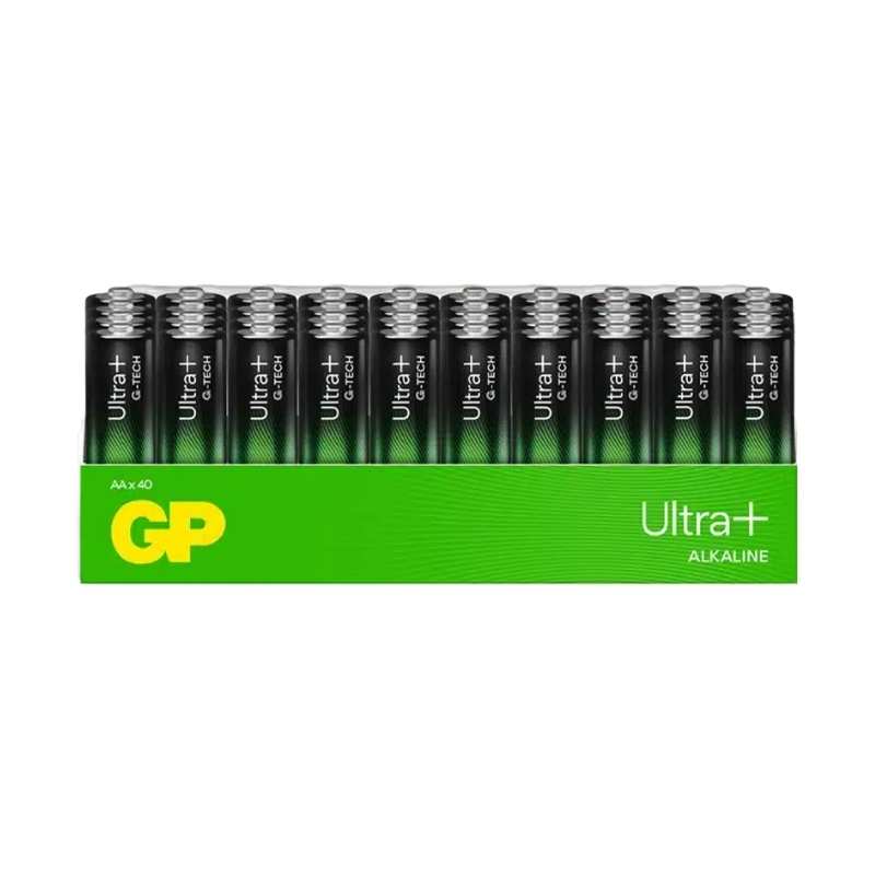 GP Batterier Ultra Plus Alkaline AAA 40-pack