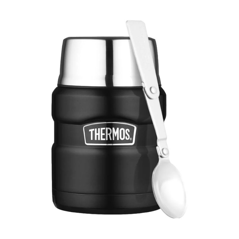 THERMOS Stålmattermos King 0,5 l, Matt svart
