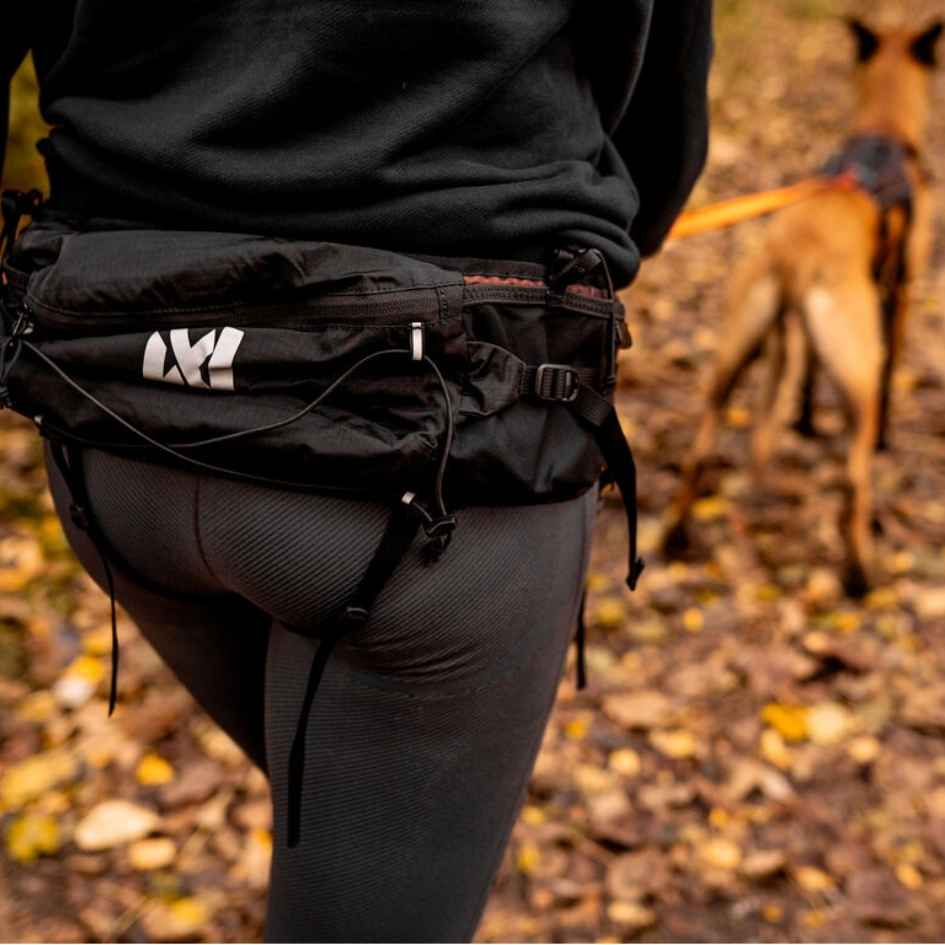 Non-stop dogwear Trail light belt, Unisex, black, M, Single - Bild 2