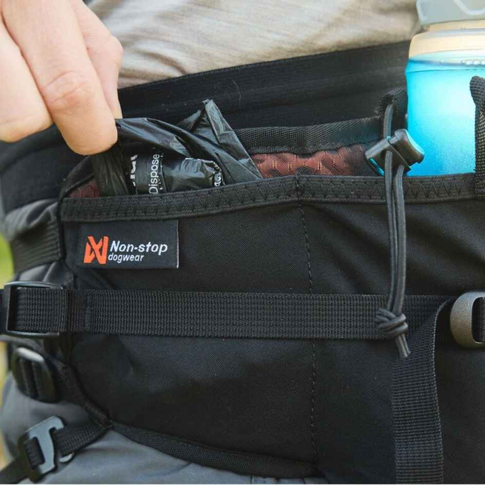 Non-stop dogwear Trail light belt, Unisex, black, M, Single - Bild 3
