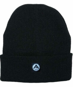 Avignon Beanie Rak | Svart mössa