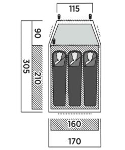 Easy Camp Kupoltält Setesdal 3 - Grönt