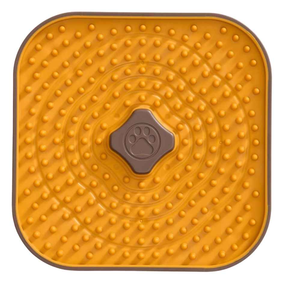 Companion TPR licking pad - Yellow