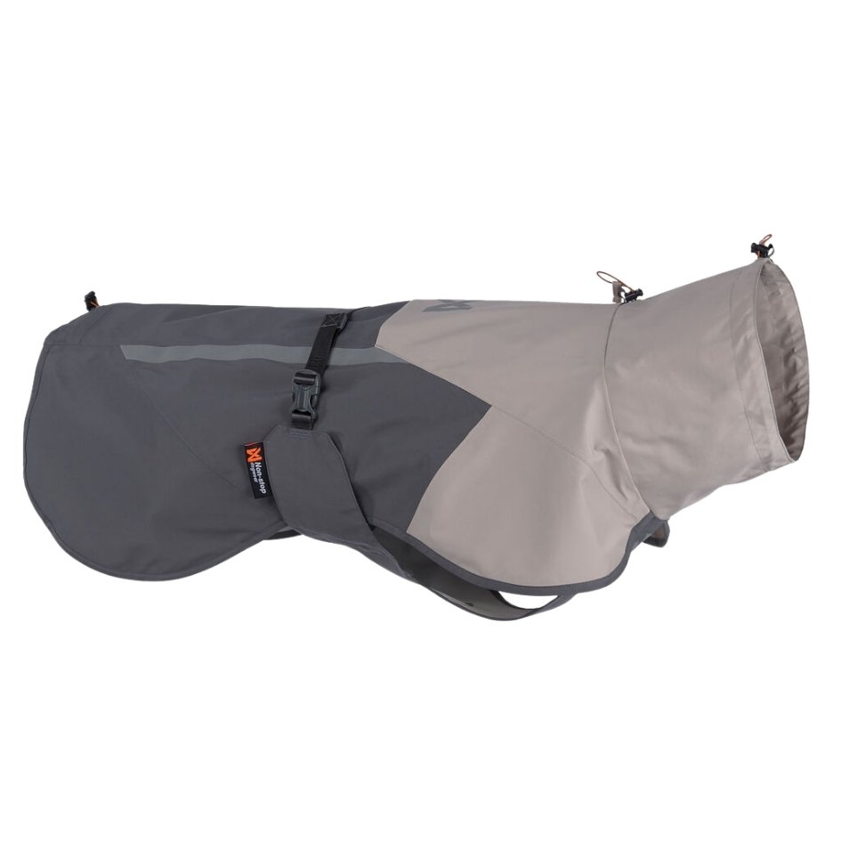 Non-stop dogwear Fjord raincoat 2.0, Unisex, Gray, Single