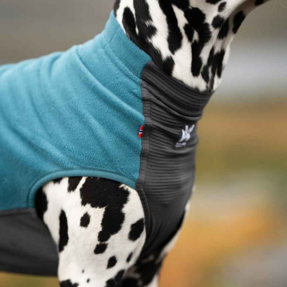 Non-stop dogwear Trail quest fleece pullover, Unisex, Teal - Bild 3