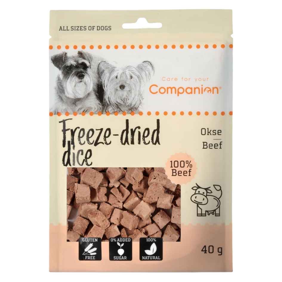 Companion freeze-dried dice - beef, 40g