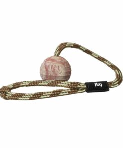 Julius K9 IDC gummiboll med rep - Handtag (60mm)