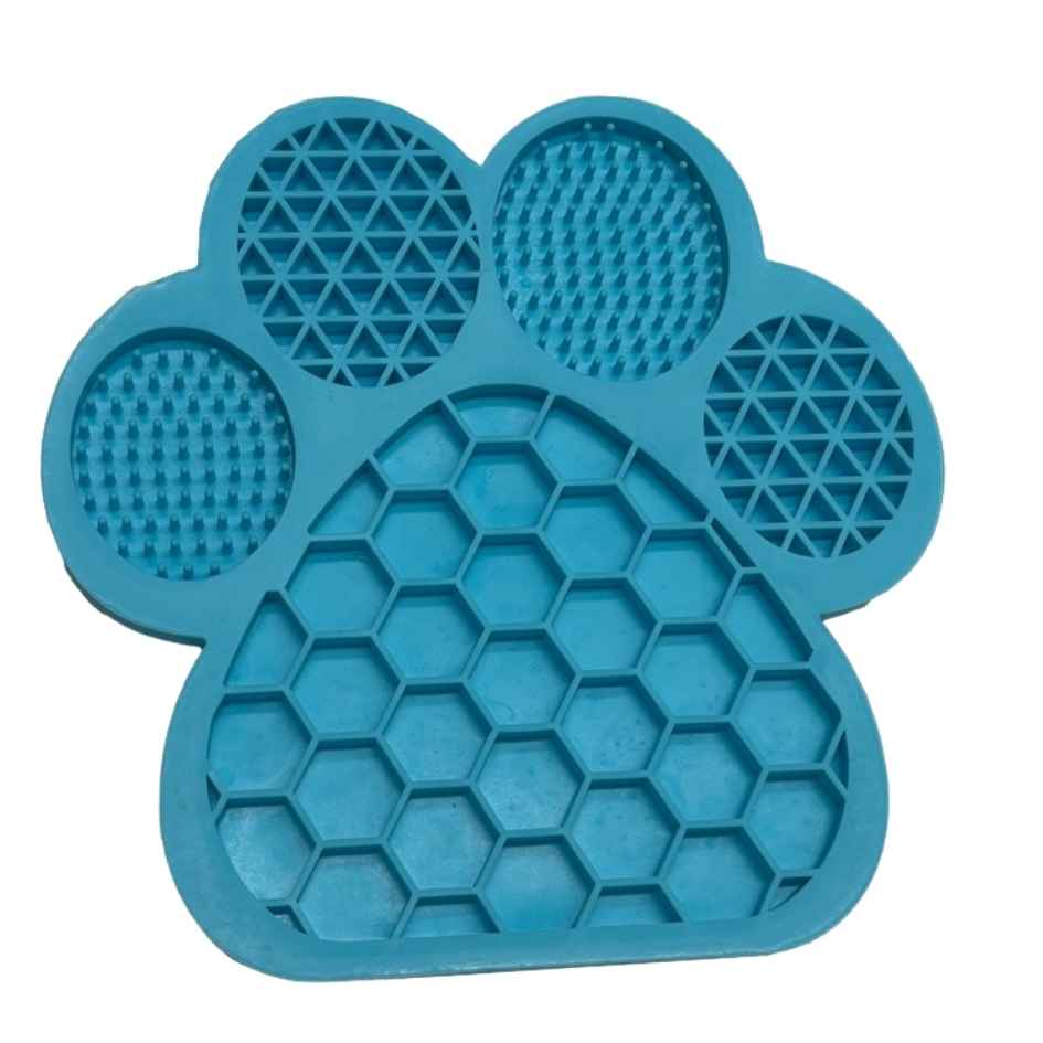 AC Silicon lick mats Paw 18*18*1cm