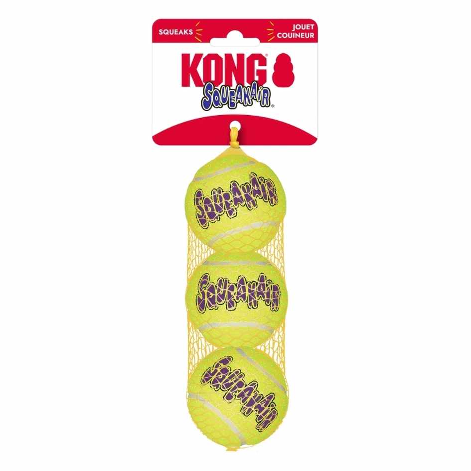 Kong Airdog Squeakair Tennisboll M 7cm (3-pack)